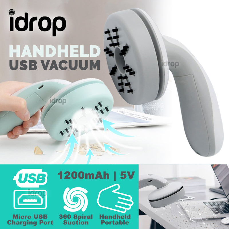 idrop Handheld Cordless Wireless Mini USB Rechargeable Suction Vacuum Cleaner