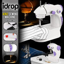 idrop  4 IN 1 Portable Mini Dual Speed Automatic Thread rewind Sewing Machine with LED Light
