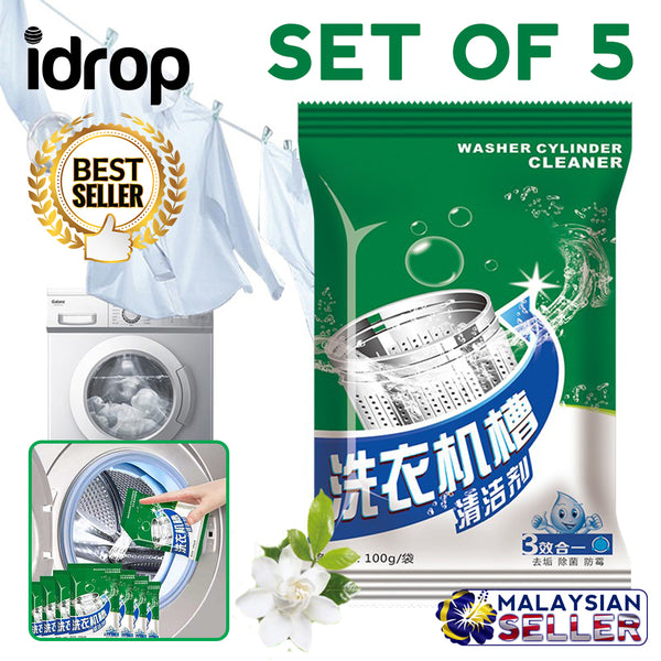 idrop SET OF 5 - 100g Washer Cylinder Cleaner