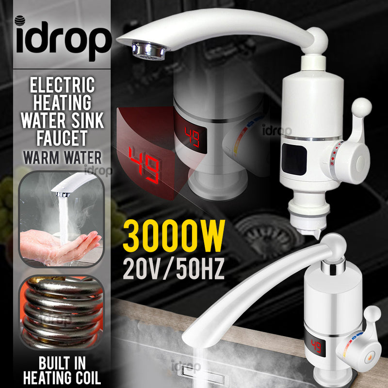 idrop ELECTRIC FAUCET - Electrical Water Pipe with Adjustable Heat Temperature