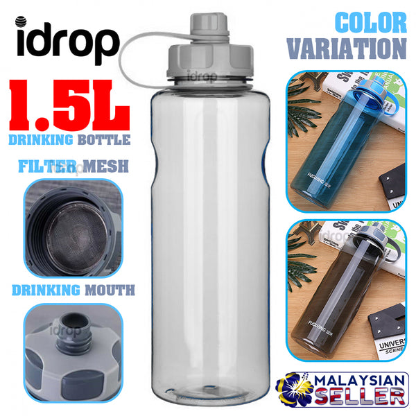 idrop 1.5L Sports Drinking Water Bottle Portable Water Container
