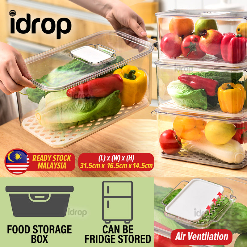 idrop Household Kitchen Refrigerator Food Storage Preservation Box