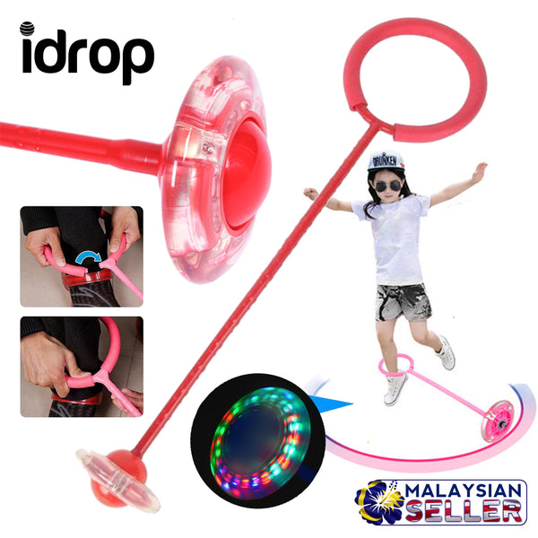 idrop Jump & Spin  Children Wheel Skipping Stick Toy - Kids Jumping & Spinning Outdoor Fun Play