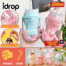 idrop [ 300ml ] Cat Paw Double Layer Drinking Cup / Cawan Minuman Bentuk Kucing / 卡通杯
