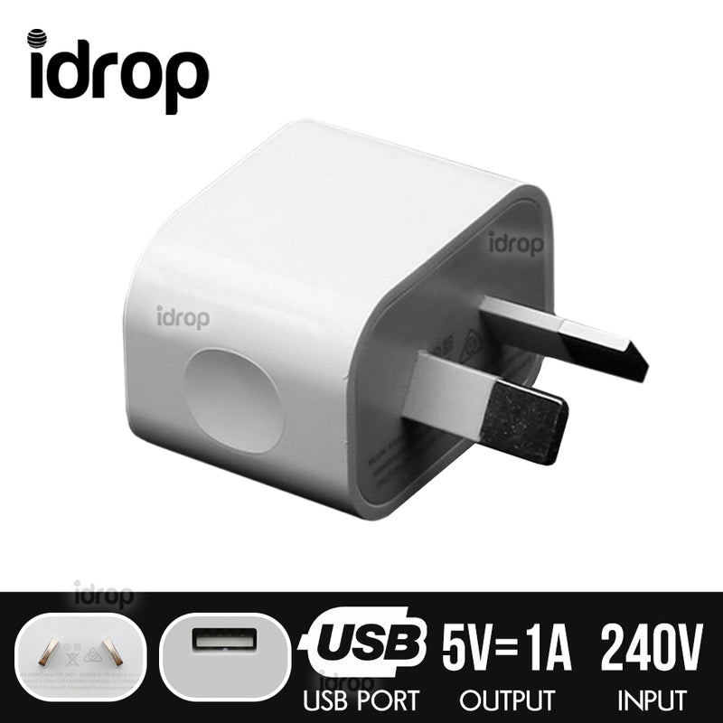 idrop USB Charger Plug Head AU [ Australia Regulation Standard ]