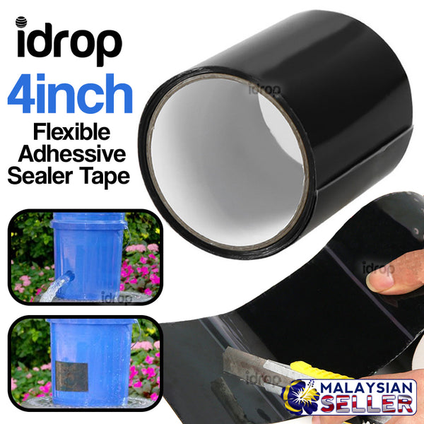 idrop Flexible Sealing Adhesive Tape Strong Durable Waterproof [ 4" x 5' ]