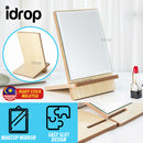 idrop Minimalist Craft Wood Table Makeup Mirror / Cermin Meja Make Up / 长方工艺木镜子