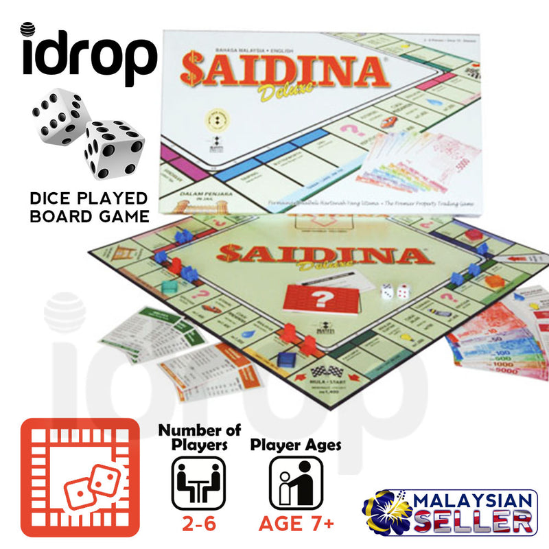 idrop SAIDINA - Deluxe [ SPM GAMES ] - Interactive Multiplayer Board Playing Game