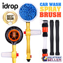 idrop CAR WASH Rotating Cleaning Spray Brush