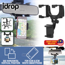 idrop Car Rear View Mirror Smartphone Mount Holder