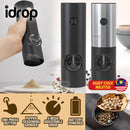 idrop Electric Salt Pepper Grinder Battery Operated / Pengisar Lada dan Perencah Elektrik / 家用电动研磨器厨房自动按压式磨胡椒粒花椒海盐孜然调料瓶