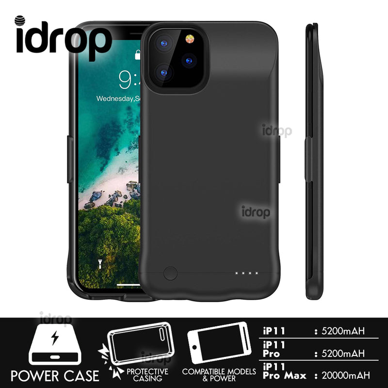 idrop 2 IN 1 Smartphone Powercase Powerbank Protective Battery Charger Casing compatible for [ iP 11 /  iP 11 Pro / iP 11 Pro Max ]
