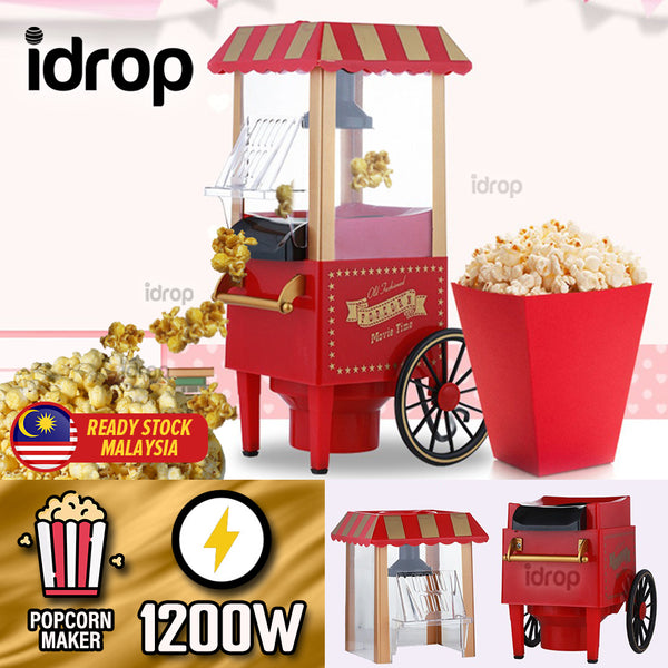 idrop Vintage Retro Style Mini Popcorn Maker Cart Machine / Mesin Popcorn Rekaan Klasik / 复古迷你爆米花机 (Party)