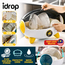 idrop Household Kitchen Utensil Bowl Plates Utensil Dishrack Storage Container Box