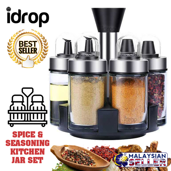 idrop SPICE & SEASONING Kitchen Jar Set