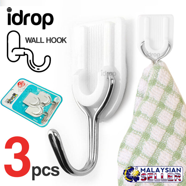 idrop Kitchen Bathroom Wall Hook [ 3pcs ]