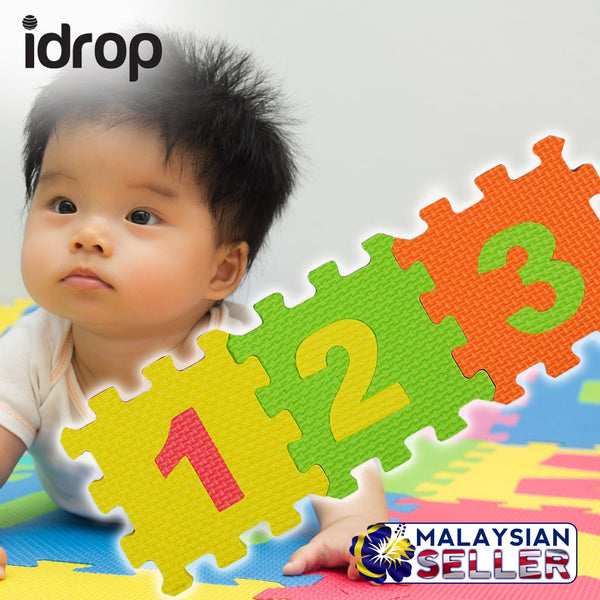 idrop Colorful Foam Number Color Mat with Random Colors For Children Education