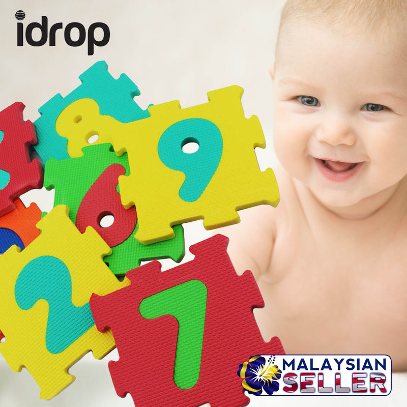 idrop Number and Alphabet Eva Foam Puzzle Color Mat Baby / Child Learn and Play