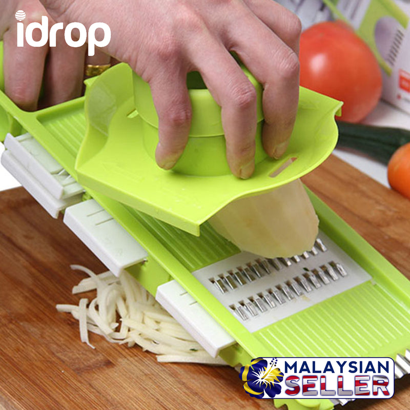 idrop Multifunction Grater / Slicer / Shredder / Chopping Board - With Container and All-in-1 Hand Grater