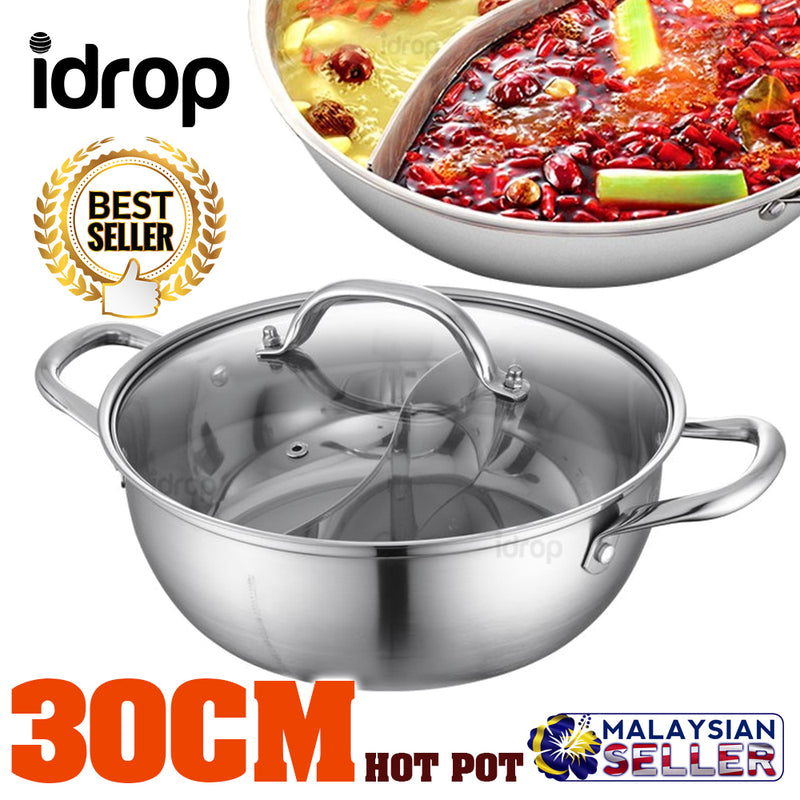 idrop [ 30CM ] HOT POT - 2 Compartment Cooking Pot