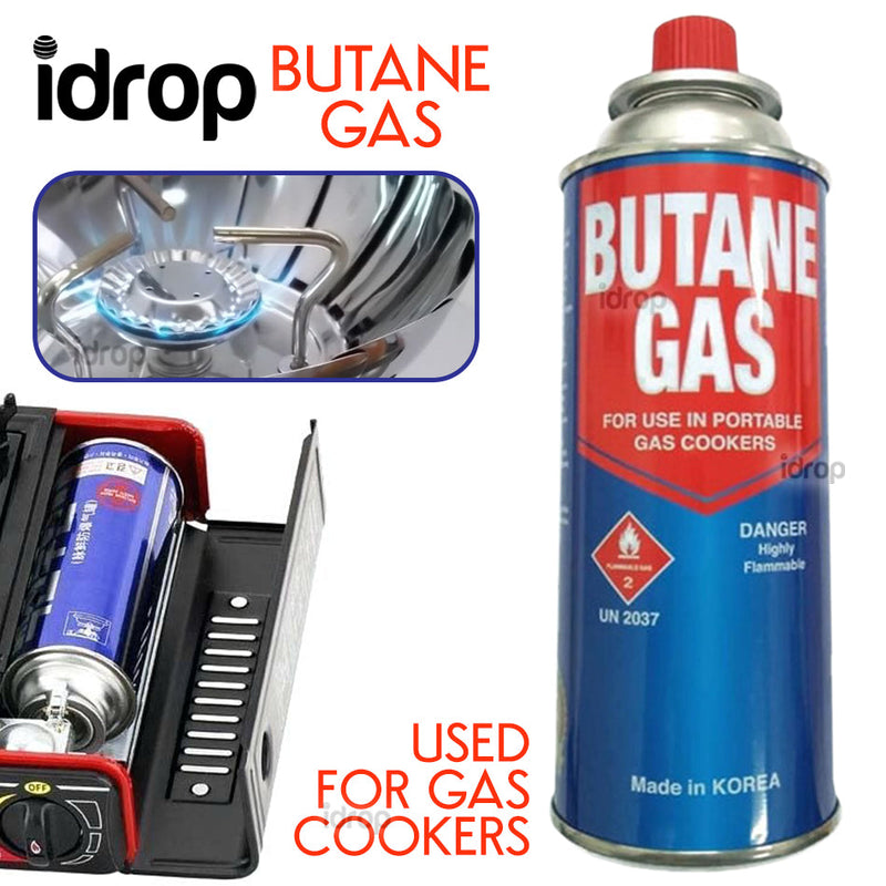 idrop [ 1pc / 4pcs ] 230g Butane Gas Cannister for Portable Gas Cooker & Flame Torch / Tin Gas Butana Dapur Masak Mudah Alih / 230g 丁烷气罐，适用于便携式燃气灶和火焰手电筒