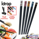 idrop Colorful Flower Blossom Family Alloy Chopsticks [ Set 5 pairs ]
