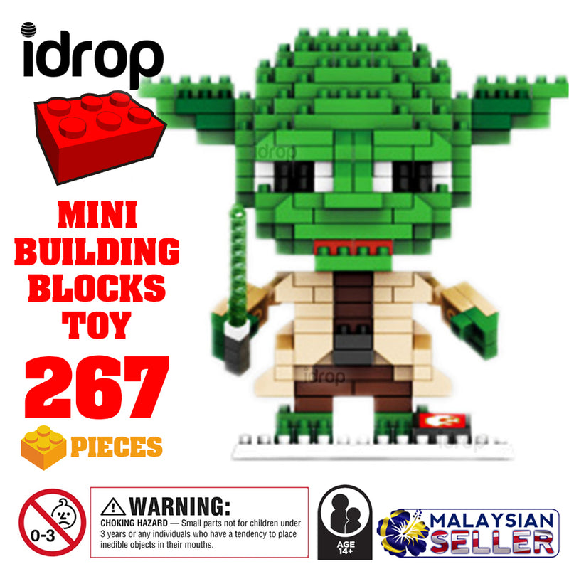 idrop [ Master Yoda ] ( 267 Pcs ) Mini Building Blocks Toy