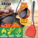 idrop Nonstick Heat Resistant Silicone Tip 318 Stainless Steel Spatula