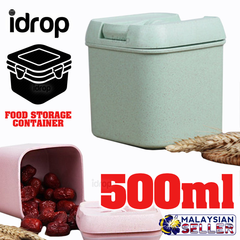idrop 500ml CUBE CONTAINER - Tight Seal Food Storage