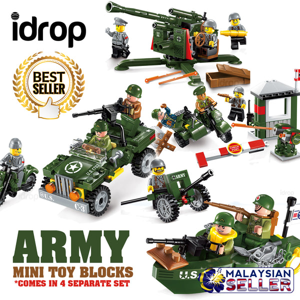 idrop [ ENLIGHTEN ] COMBAT ZONES - ARMY Military Mini Toy Block