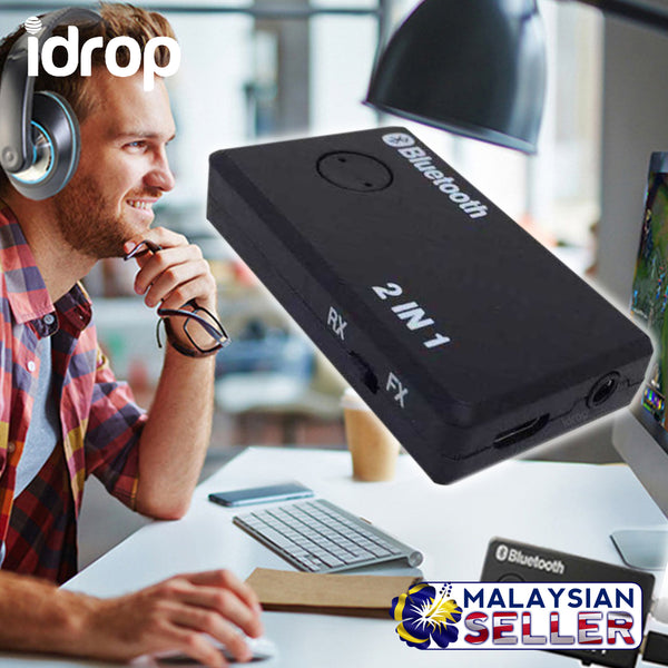 idrop 2 in 1 Bluetooth Transmitter & Receiver - JM-10 / K40BT