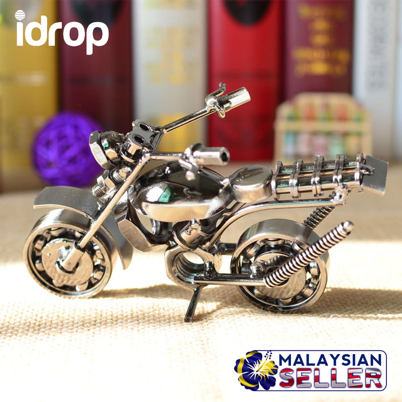 idrop Scrambler Miniature Motor - Handcrafted Metallic Collectables Display