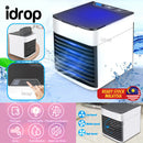 idrop Mini Portable Air Cooler Conditioner Humidifier & Purifier / Mesin Pendingin Penyejuk Penapis Udara Kecil Mudah-Alih / 迷你便携式空气冷却器空调加湿器和净化器