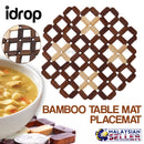 idrop BAMBOO MAT Wooden Placemat