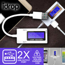 idrop USB Multifunction Tester Mini Dual USB 0-5A Current DC4-30V Voltage Tester
