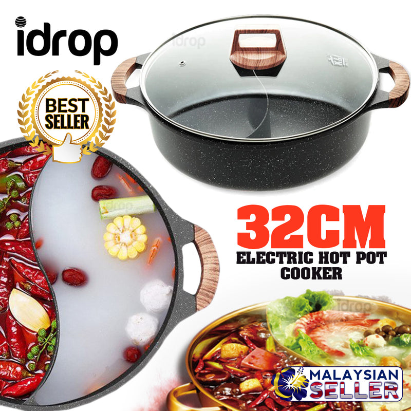 idrop K&I 32CM - Electric saucepan hot pot Cooker