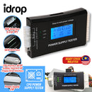 idrop Power Supply Tester IV - PC CPU Checker 20/24 PIN 4P / 8P / 6P SATA HDD Interface