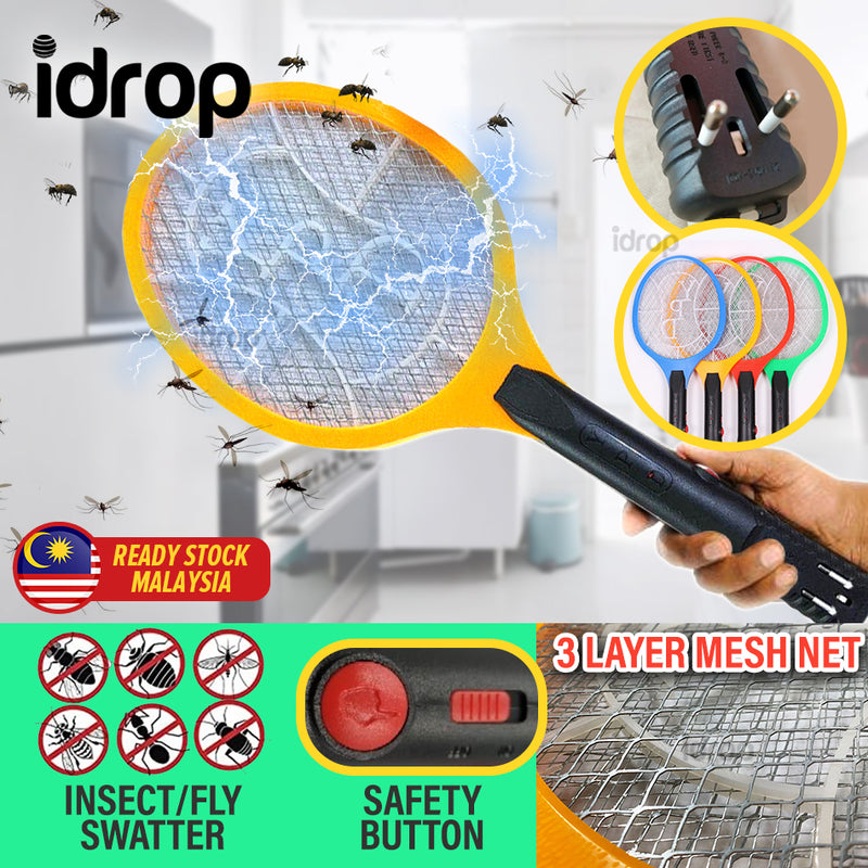 idrop idrop Electric Rechargeable Insect Mosquitoe Fly Swatter / Pemukul Lalat Elektrik Boleh Dicas / 充电蚊拍