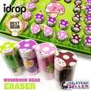 idrop MUSHROOM HEAD - Kid's Children Cartoon Eraser Stationary