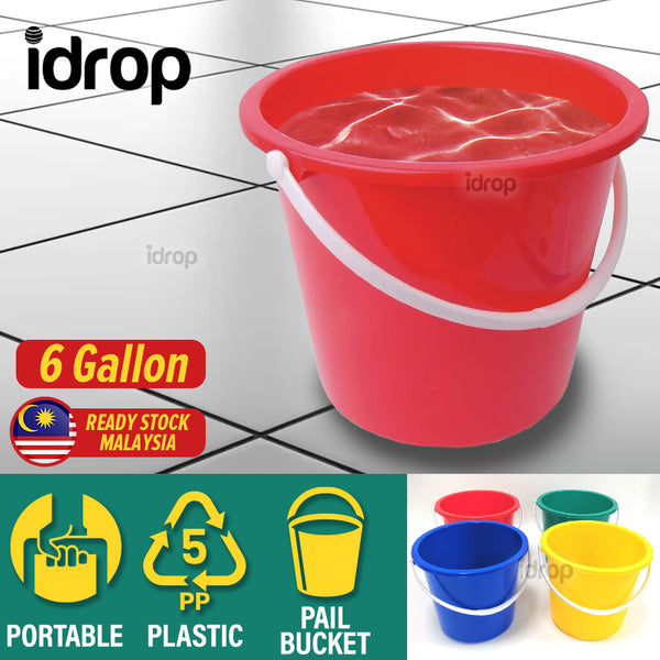 idrop [ 6 GALLON ] Pail Bucket / Baldi Air 6 Gelen / 水桶