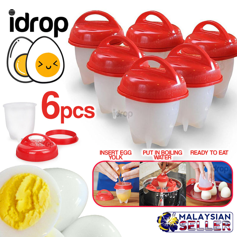 idrop Silicone Boil Egg Boiling Pods [ 6pcs ]