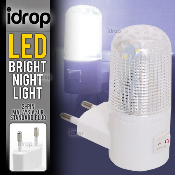 idrop LED Night Light Bedroom Plug Wall Light