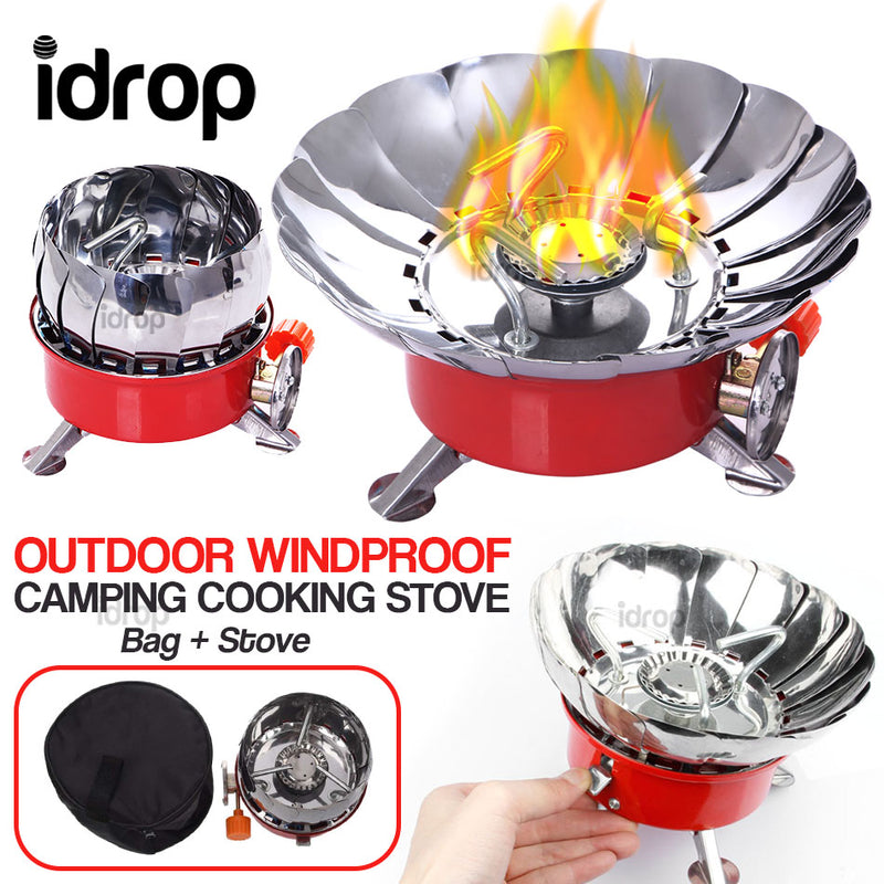 idrop Outdoor Windproof Portable Camping Cooking Stove