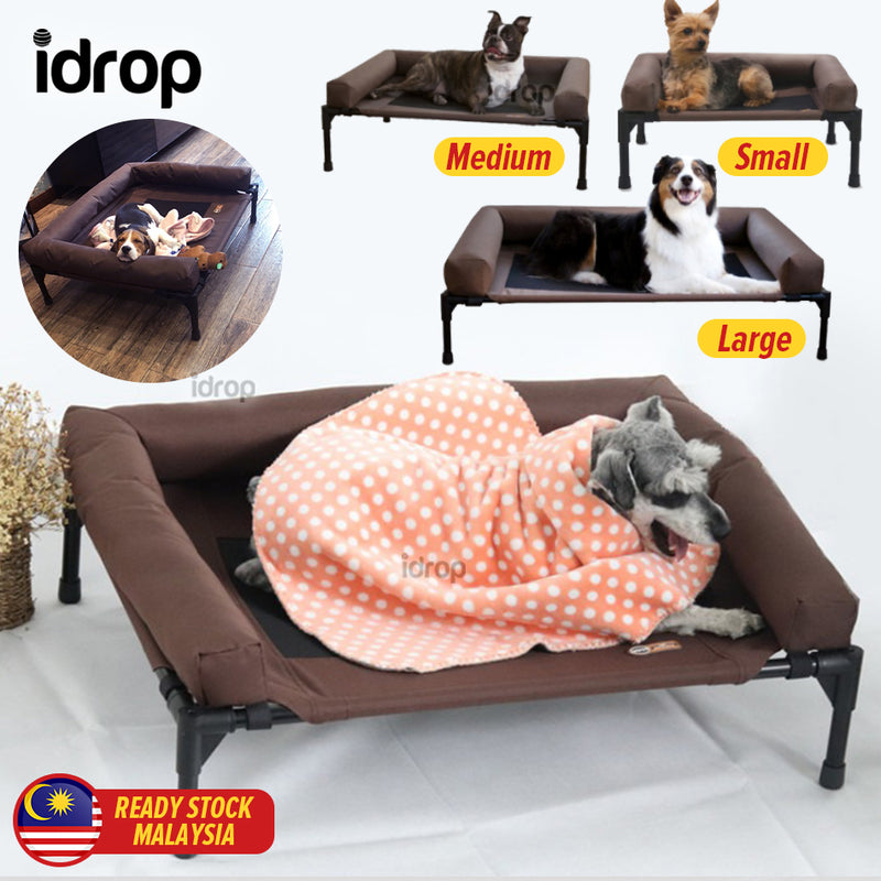 idrop Bolster Elevated Pet Dog Bed / Katil Tidur Anjing Haiwan Peliharaan / 高架宠物狗床