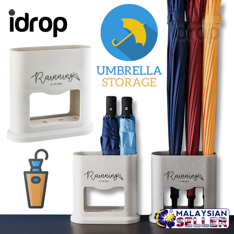idrop RAINNING IN THE RAIN - Umbrella Compact Storage Rack Stand Compartment