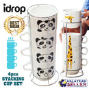 idrop Stacking Ceramic Cup Tower Set [ 4pcs Cup ]