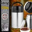 idrop 1200ml Stainless Steel Vacuum Food Pot Container