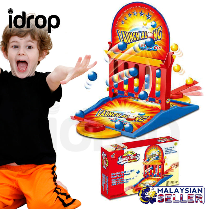 idrop Funny Game Launch Along Let us Go Dual Player Catapult Toy Game