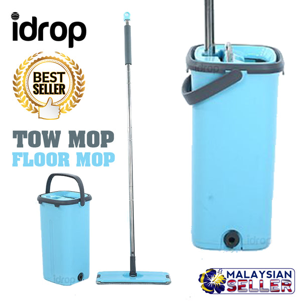 idrop TOW MOP Thin Household Mop + Bucket