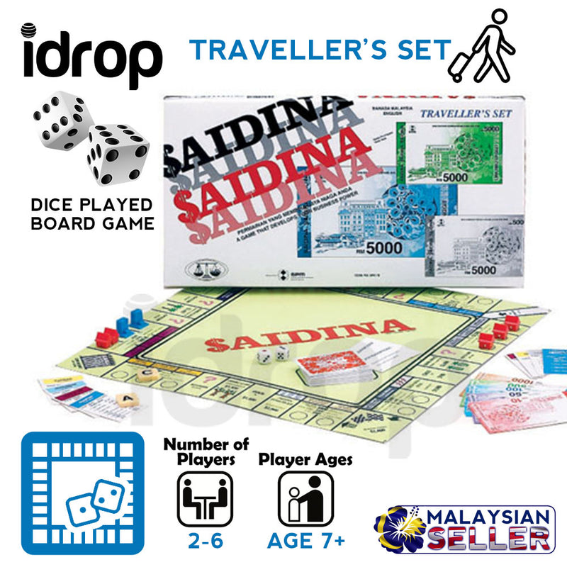 idrop SAIDINA - Traveller Set [ SPM GAMES ] - Interactive Playing Board Game [ SPM78 ]